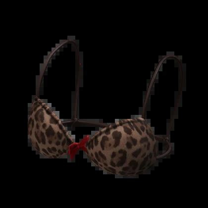 Leopard Red Ribbon Bikini Top Roblox Item Rolimon S