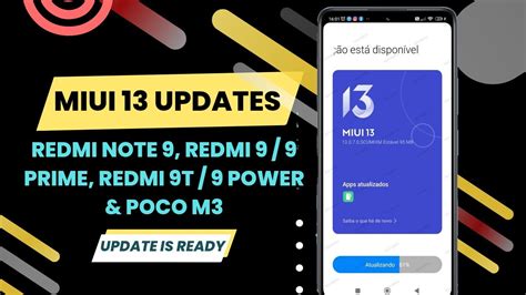 MIUI 13 Updates Redmi Note 9 Redmi 9 9 Prime Redmi 9T 9 Power