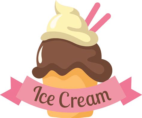 Free Ice Cream Shop Logo On A Cream Vect Magipik Free Vector