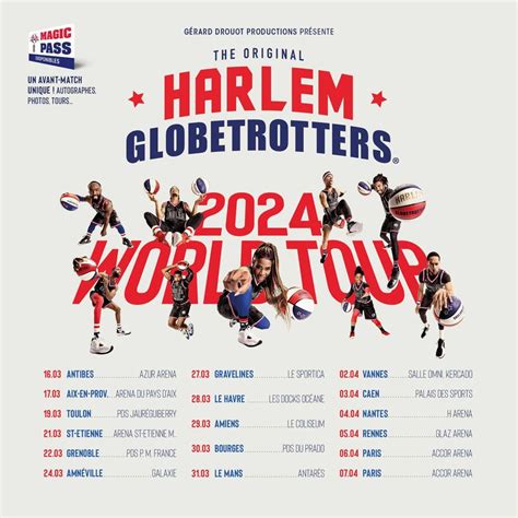 Billets Harlem Globetrotters 2024 à Cesson Sévigné Glaz Arena du 05