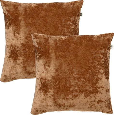 Set Van Dutch Decor Sky Kussenhoezen Unikleur Tobacco Brown X