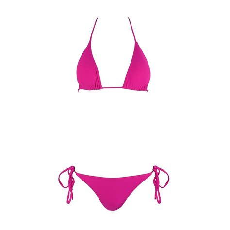 Famous Shoes Set Bikini Τριγωνάκι Ψηλόμεσο Ροζ CP20201 ROSE RED