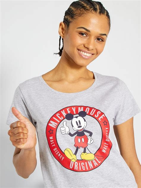 Pyjama Mickey Gris Chin Kiabi