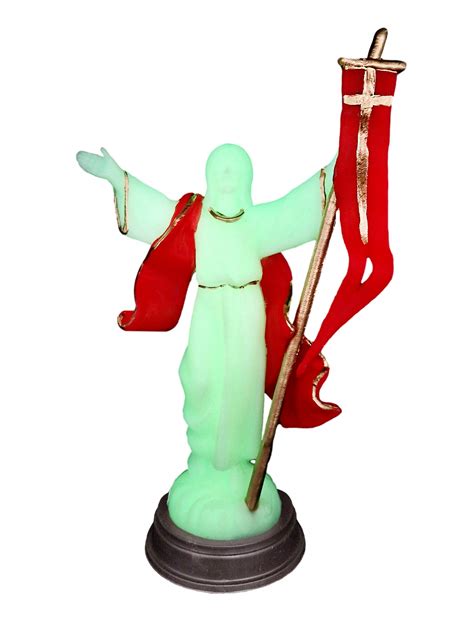 Ozdoba Wielkanoc Zmartwychwstały Figurka Jezus 15 cm ŚWIECĄCA W