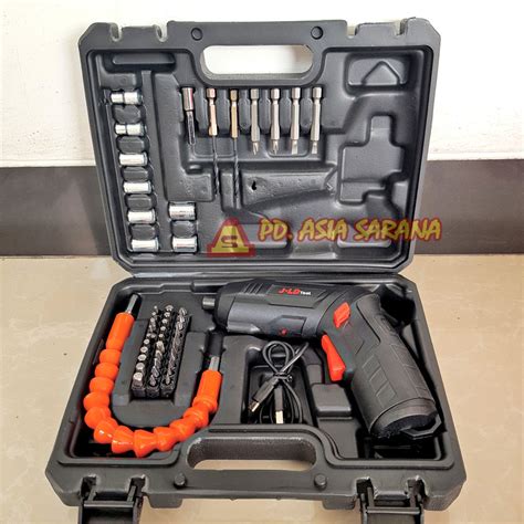 Jual Mesin Bor Cordless Mini 47pcs Set 4 2v Jld Screwdriver Baterai