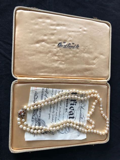 Ciro Vintage Boxed Cultured Pearl Necklace With 9k Gold Gem Catawiki