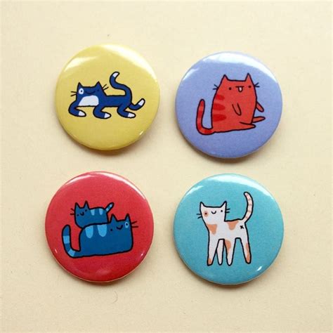 Cat Buttons Etsy