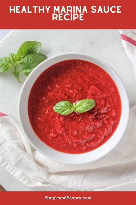 Healthy Marinara Sauce Recipe Fresh And Simple