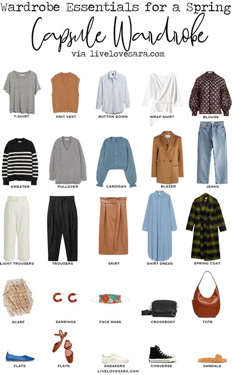 Spring Capsule Wardrobe Essentials - livelovesara