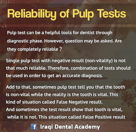 Endodontic Diagnosis Pulp Vitality Tests