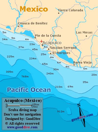 Acapulco map - GoodDive.com