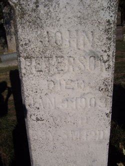 John Peterson M Morial Find A Grave