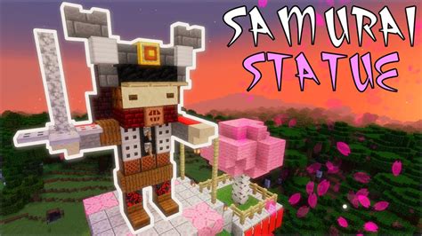 Easy Samurai Statue Tutorial Minecraft How To Build Youtube