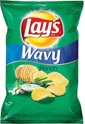 Lays Potato Chips Wavy Ranch 11 5 Oz Nutrition Information Innit