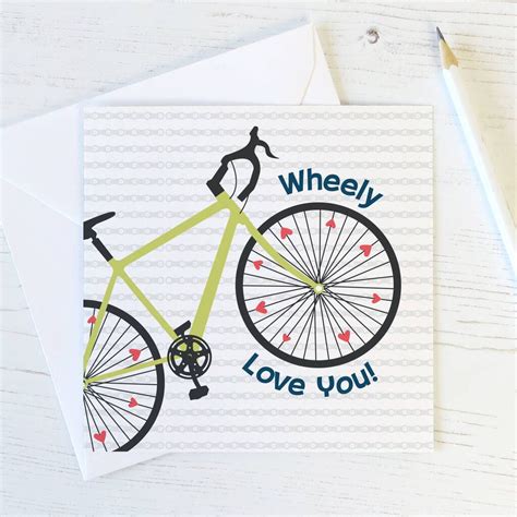 Wheely Love You Bike Card By Wink Design Bike Card Cards Bike Craft