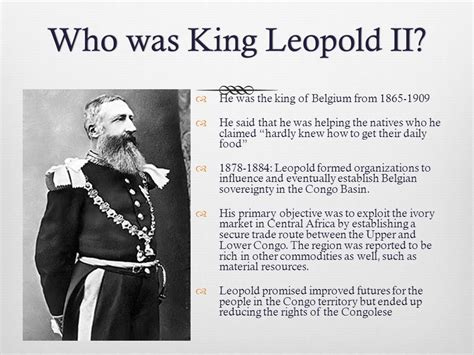 King Leopold II and the Congo Free State - Justice versus Conscience