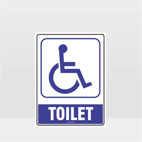 Accessible Toilet Symbol Sign - Notice/Information Sign - HAZARD SIGNS NZ