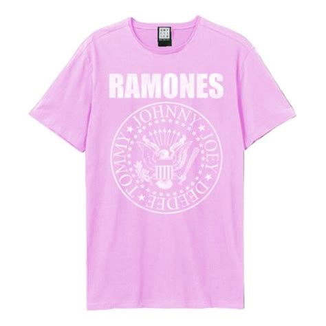 Amplified Adult Ramones Logo T Shirt Gd1571 Ebay