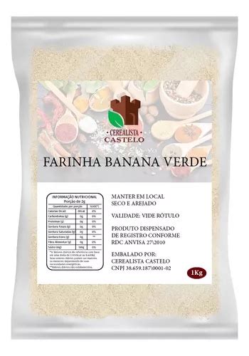 Farinha De Banana Verde Kg Alta Qualidade Premium Mercadolivre