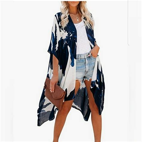 Swim Summer Bikini Kimono Bathing Suit Cover Ups For Poshmark