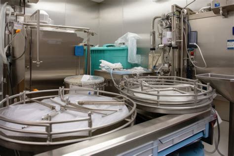 Surgical Instruments Being Steam Sterilized In Autoclave For Safe And