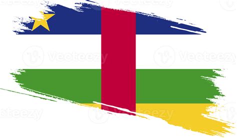 Central African Republic flag with grunge texture 12026960 PNG