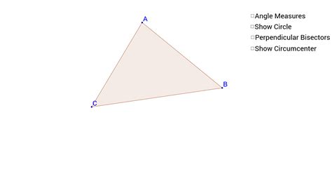 Circumcenter Example – GeoGebra