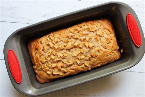 Baked Apple Cinnamon Cream Cheese Bread In Loaf Pan 1 Biscuits And