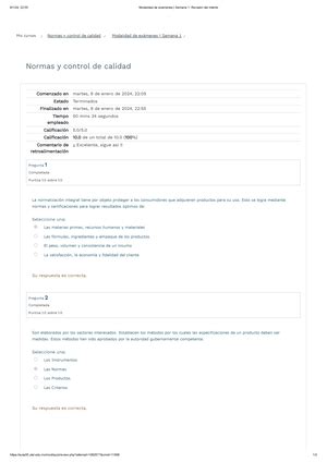 Modalidad de exámenes Semana 6 Administración de controles de cambio