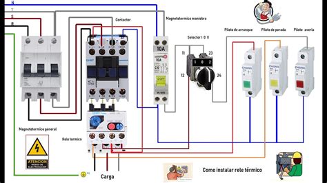 Como Instalar Rele T Rmico Esquema El Ctrico Youtube