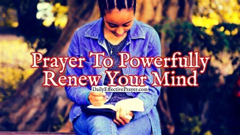 Daily Prayer To Powerfully Renew Your Mind