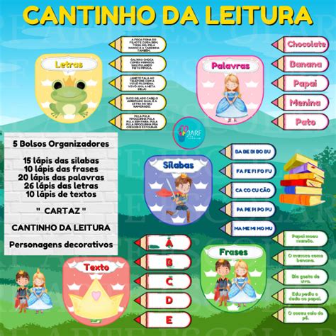 CANTINHO DA LEITURA JARF ARTE ESCOLAR Hotmart