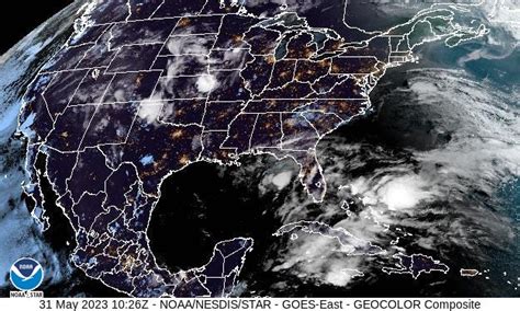 Nhc Radar Satellite Show System In Gulf Of Mexico Forecast Path