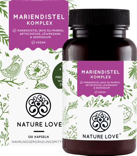 Nature Love Mariendistel Komplex Kapseln 120 St 78 g dauerhaft günstig