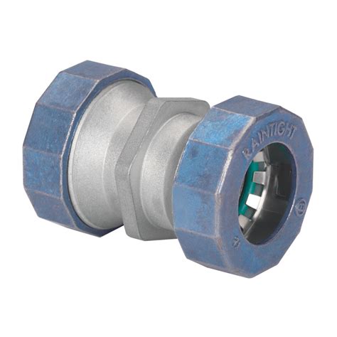 Mighty Bite PUSH EMT Raintight Coupling 1 2 Zinc NSI Industries