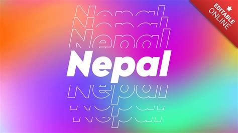 Nepal Echo Text Effect Generator