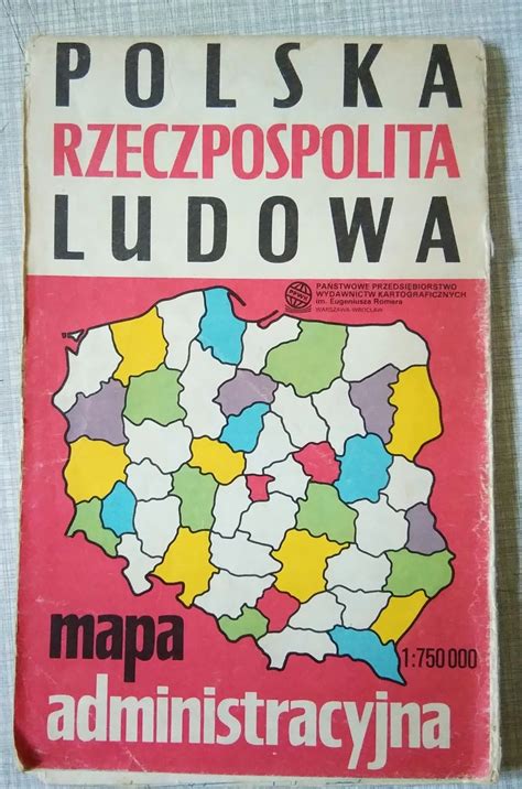 Polska Prl Mapa Administracyjna R Allegro Pl