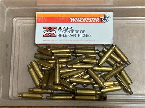 22 250 Rem Brass Rifle Cases Commercial Mixed Brass 68 Pcs Win Frontier Pmc Reloading Brass At