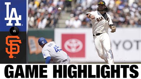 Dodgers Vs Giants Game Highlights 72921 Mlb Highlights Youtube