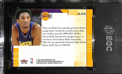 Lot Detail Fleer Focus Kobe Bryant Materialistic Away M Kb