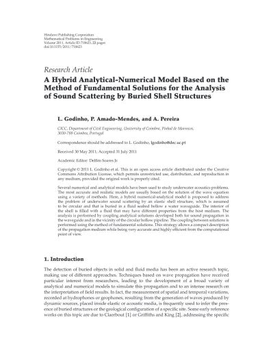 A Hybrid Analytical Numerical Model Based On The Method Of Fundamental