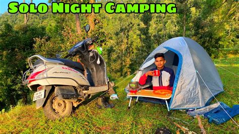 Solo Night Camping Camping In Deep Forest Camping In Uttarakhand Uk04sunilpahadi6 Youtube