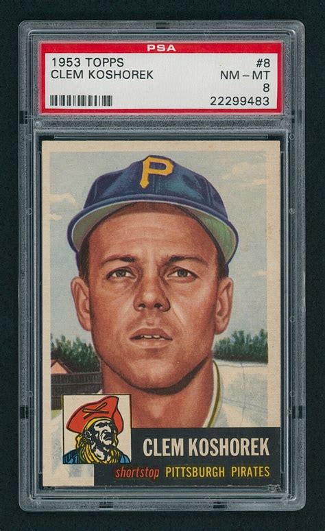 1953 Topps 8 Clem Koshorek PSA 8 NM MT EBay