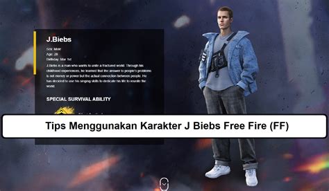 5 Tips Menggunakan Karakter J Biebs Free Fire FF Esportsku