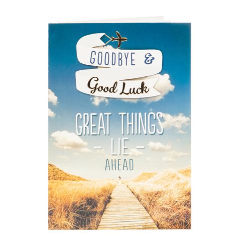 Goodbye And Good Luck Cards Printable Free