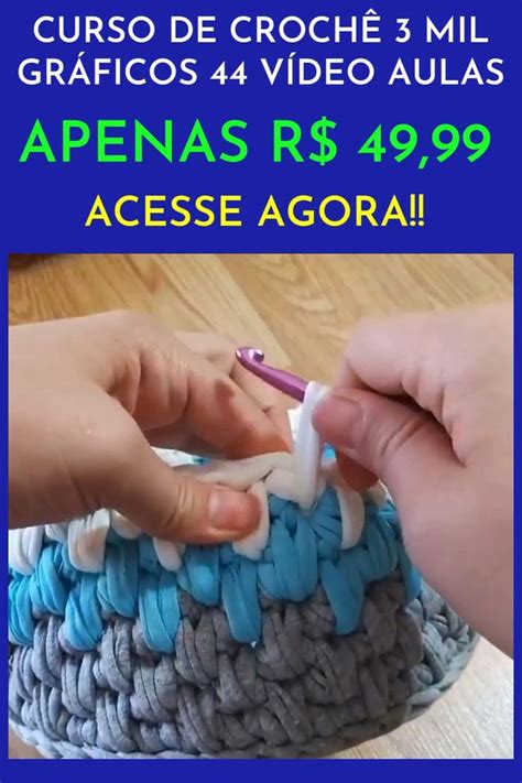 APRENDA CROCHÊ DO ZERO PASSO A PASSO Vídeo em 2020 Curso de croche