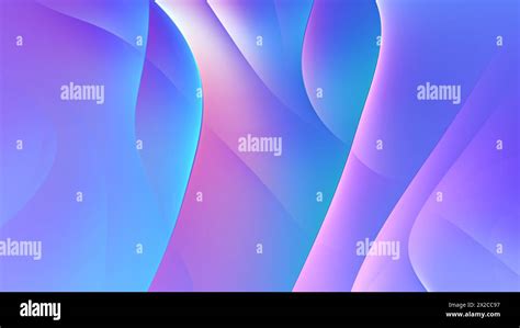 Abstract Illustration In Holographic Colours Desktop Wallpaper Stock