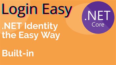 Mvc Login And Registration With Identity Net Core Add Built In