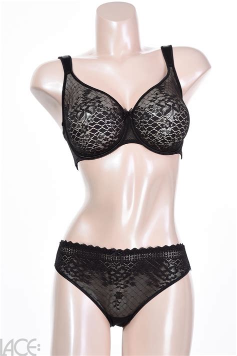 Empreinte Melody Brief BLACK Lace Lingerie