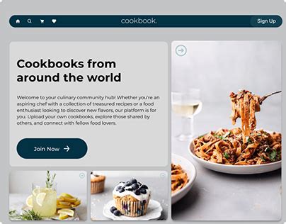 Cookbook Ui Design Projects Photos Videos Logos Illustrations And